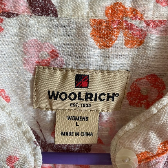 Woolrich Women’s Button Down 3/4 Sleeve Blouse - Picture 3 of 6